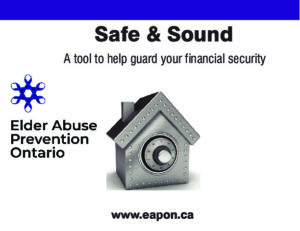Safe and Sound a tool to help guard against financial security, toolkit, financial abuse, frauds and scams 