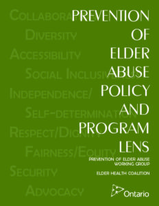 Elder Abuse Policy and Program Lens